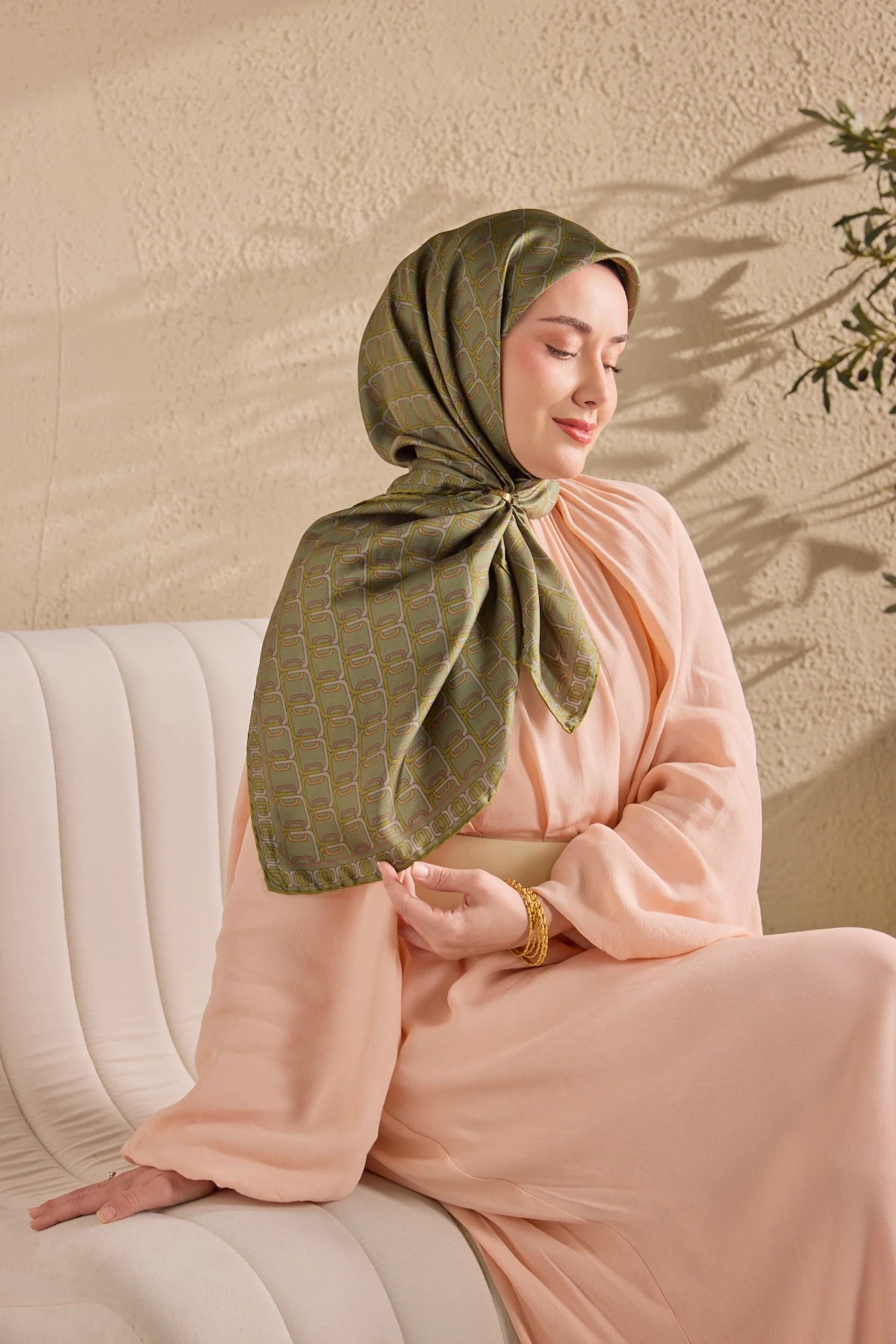 Silk Home Twill İpek Desenli Eşarp 11521