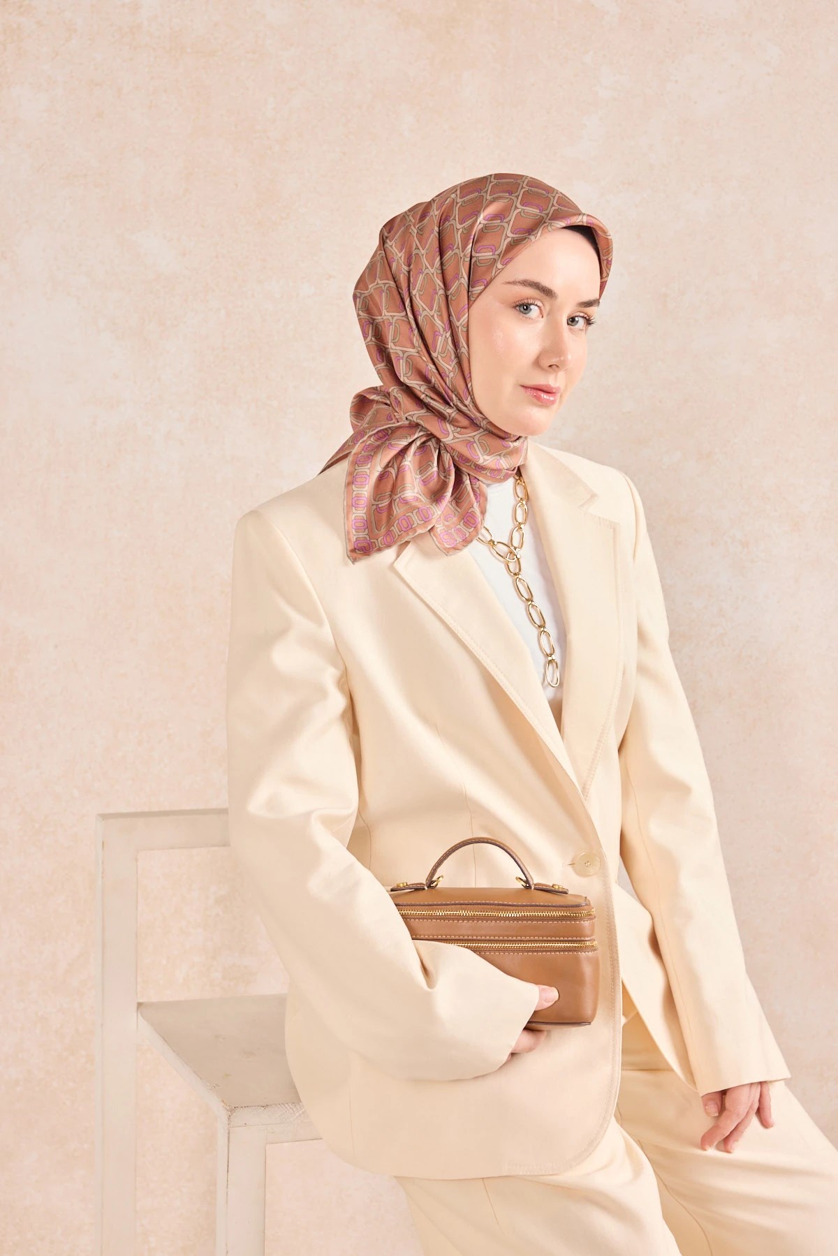 Silk Home Twill İpek Desenli Eşarp 11521