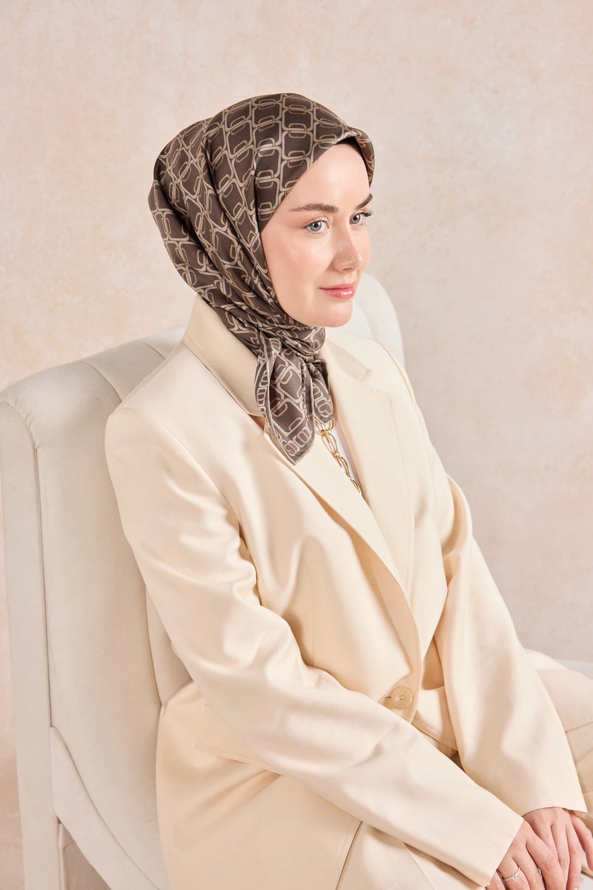 Silk Home Twill İpek Desenli Eşarp 11521