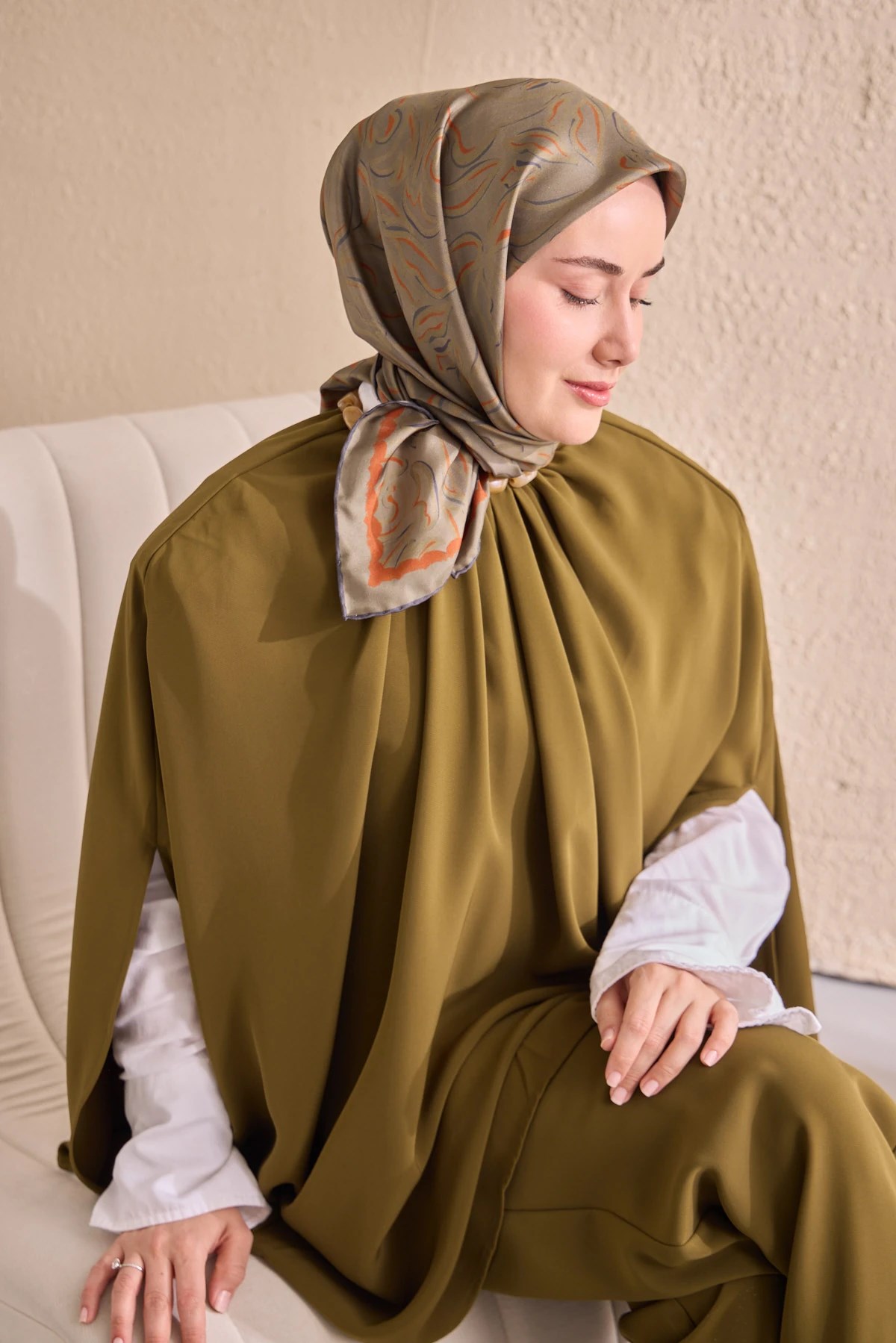 Silk Home Twill İpek Desenli Eşarp 11522