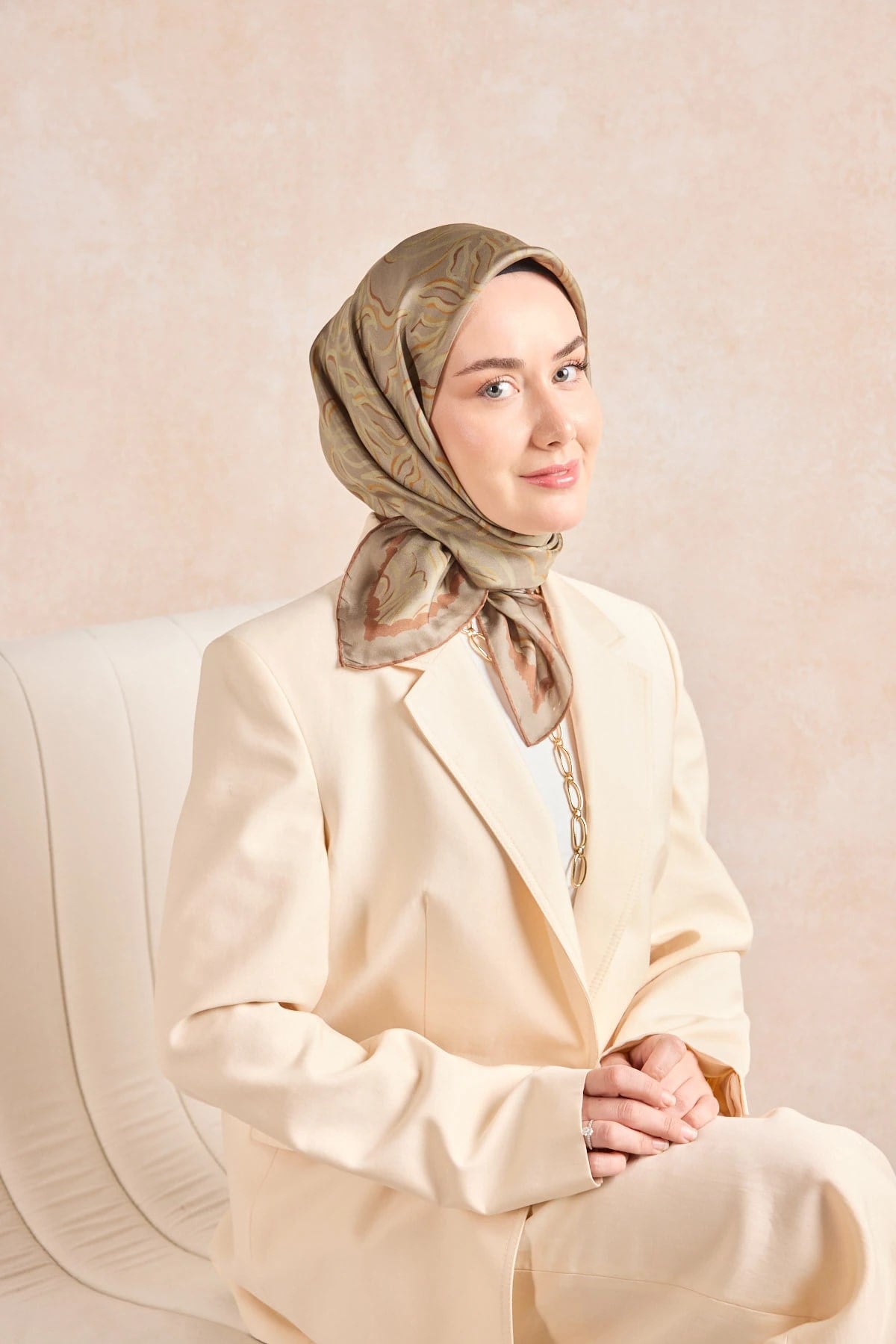 Silk Home Twill İpek Desenli Eşarp 11522