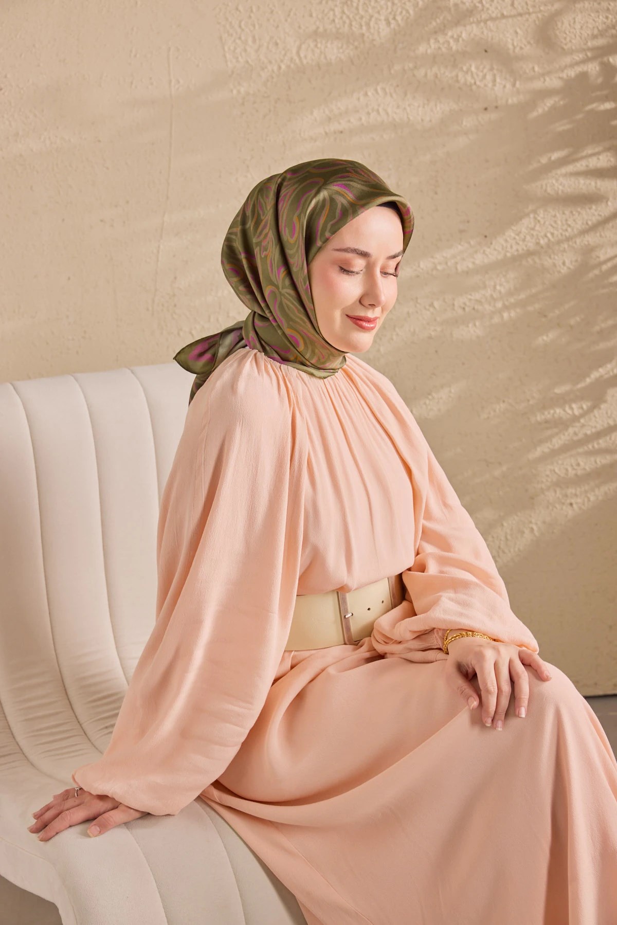 Silk Home Twill İpek Desenli Eşarp 11522