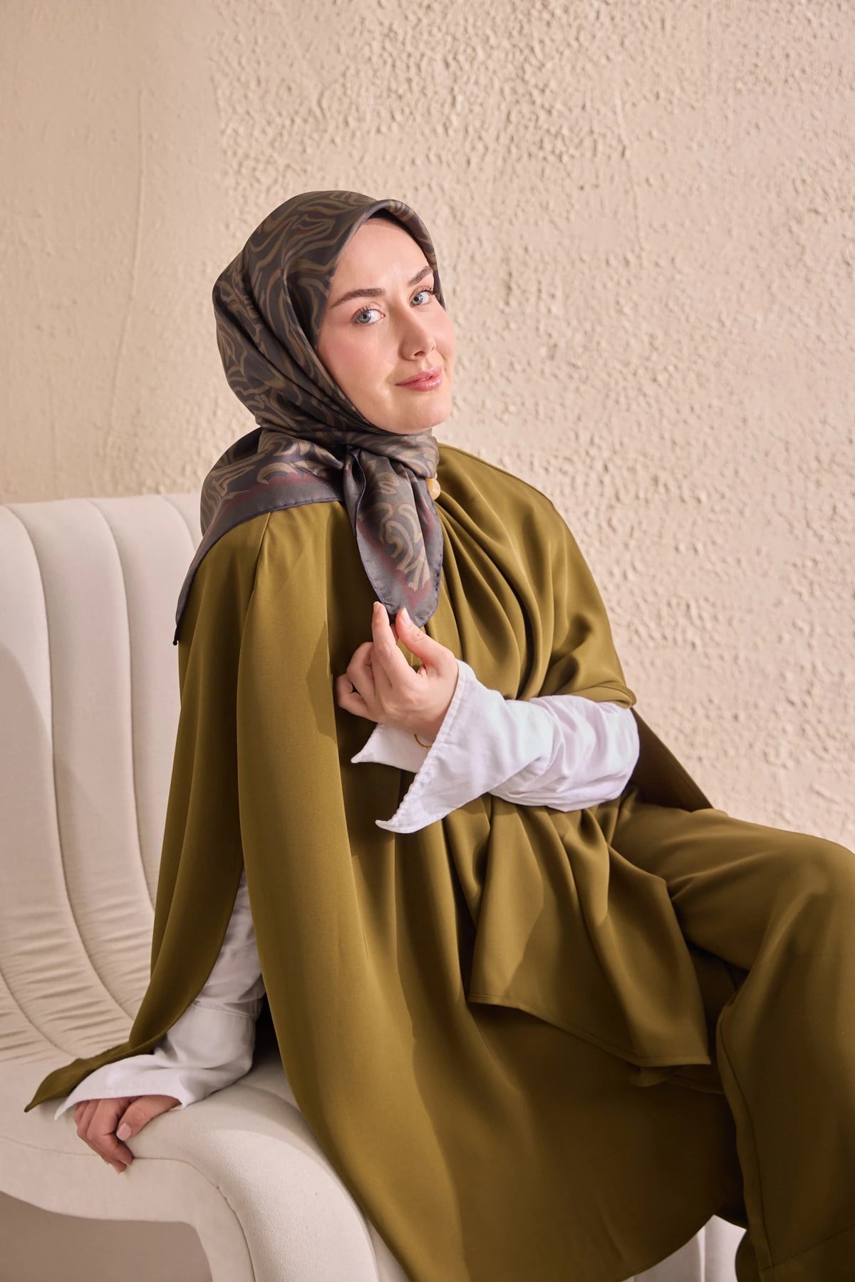 Silk Home Twill İpek Desenli Eşarp 11522
