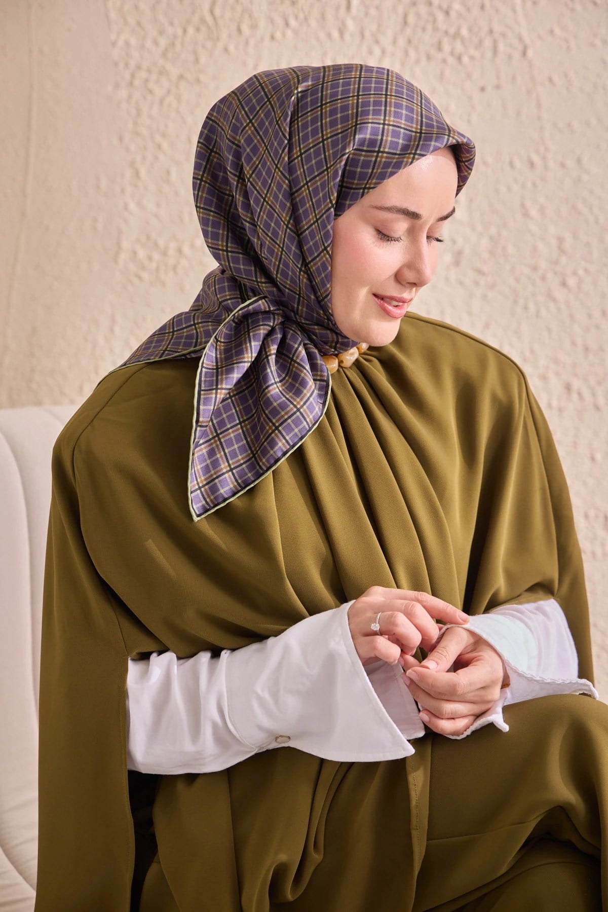 Silk Home Twill İpek Desenli Eşarp 11523