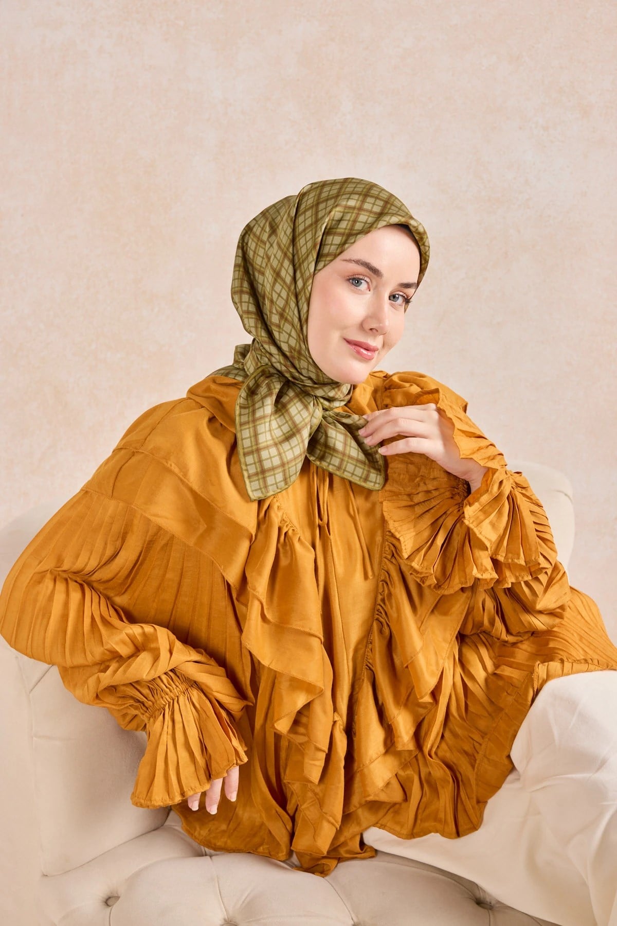 Silk Home Twill İpek Desenli Eşarp 11523