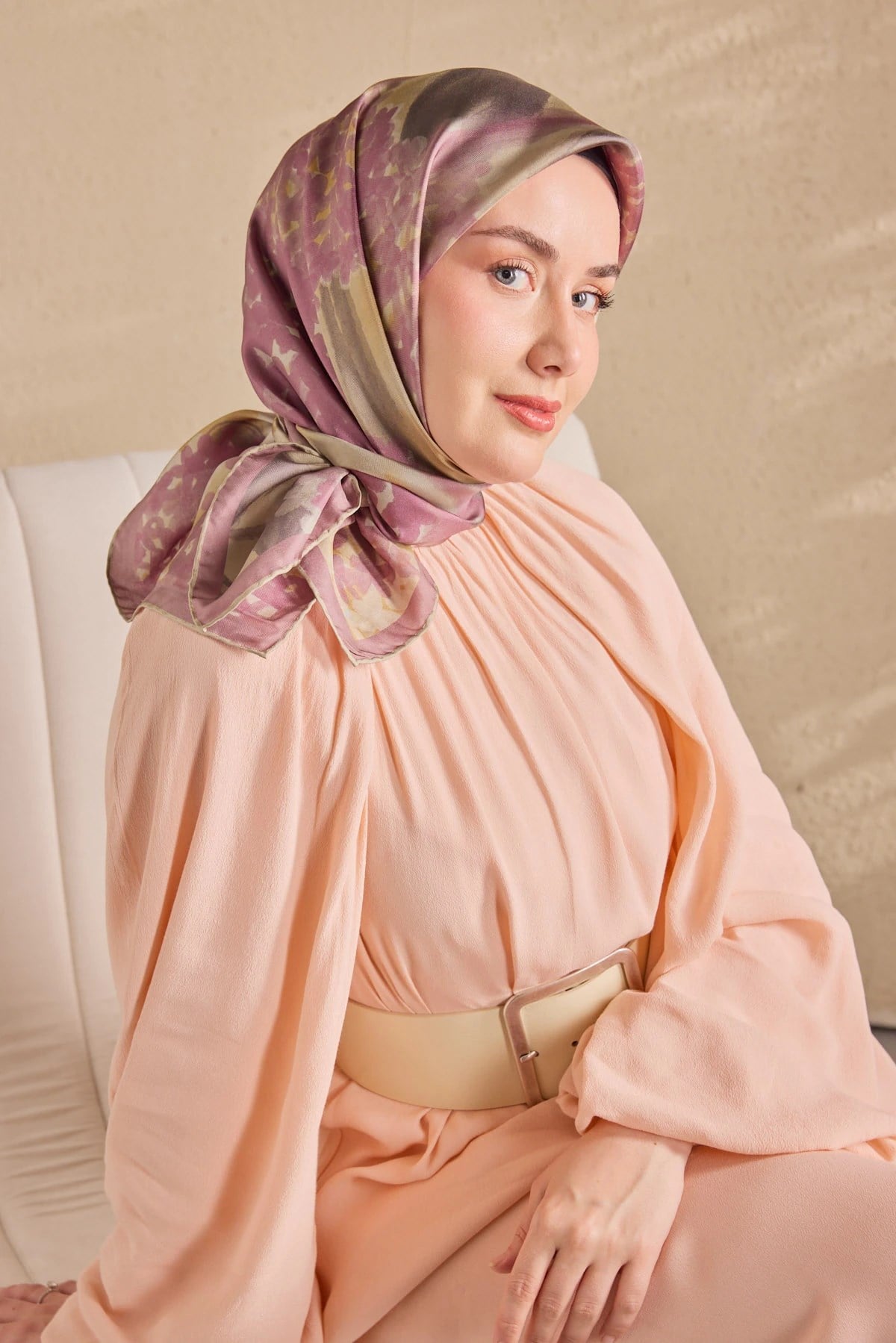 Silk Home Twill İpek Desenli Eşarp 11526