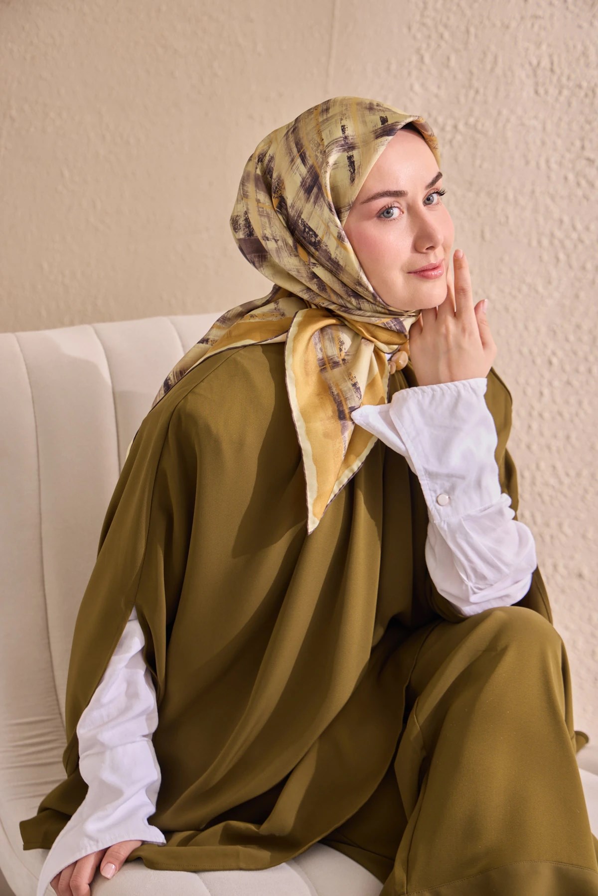 Silk Home Twill İpek Desenli Eşarp 11527