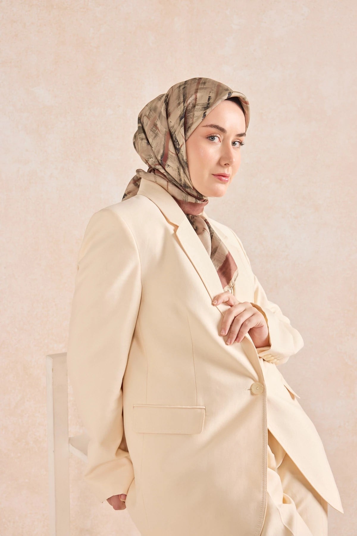 Silk Home Twill İpek Desenli Eşarp 11527