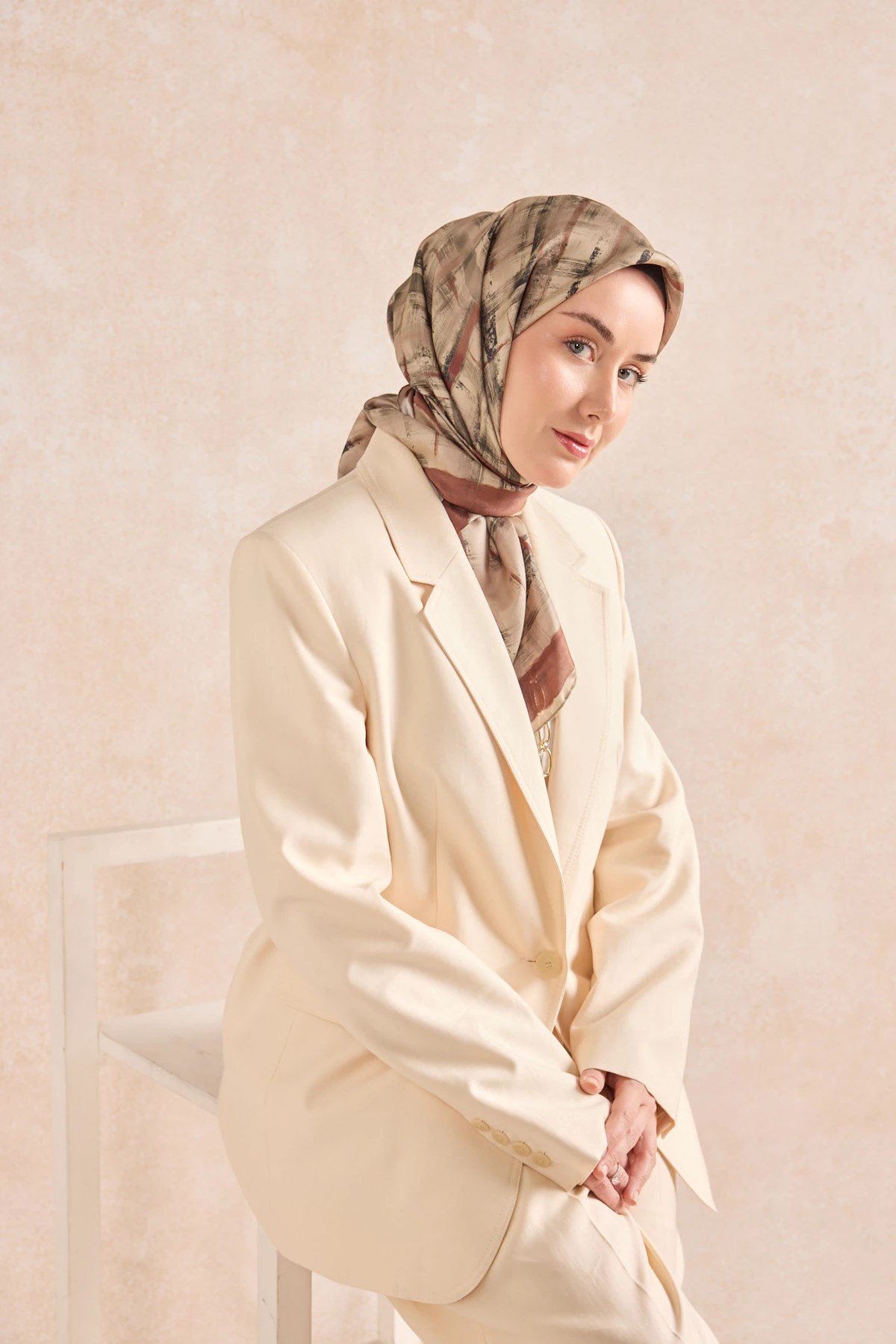 Silk Home Twill İpek Desenli Eşarp 11527