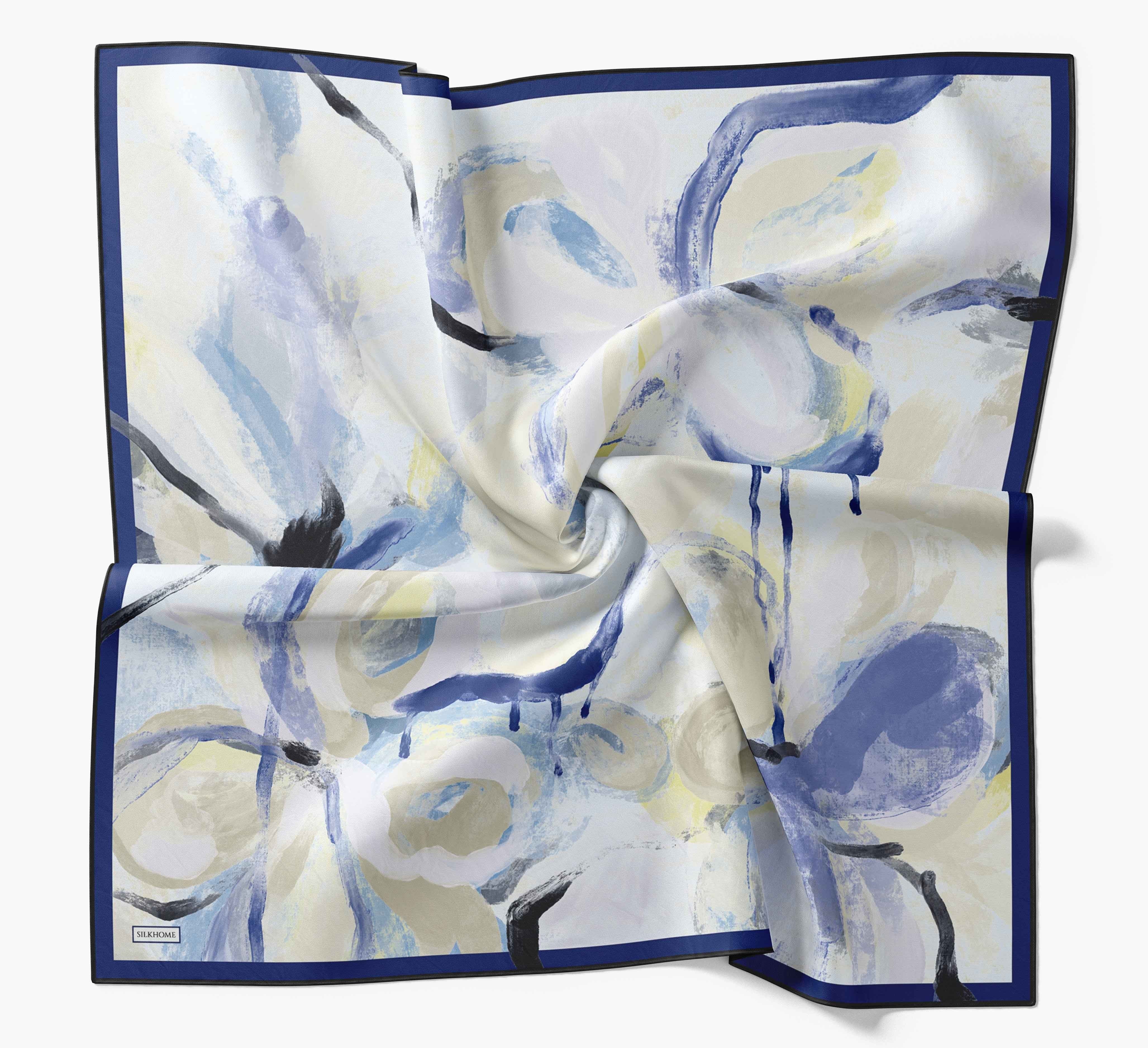 Silk Home Twill İpek Desenli Eşarp 11528