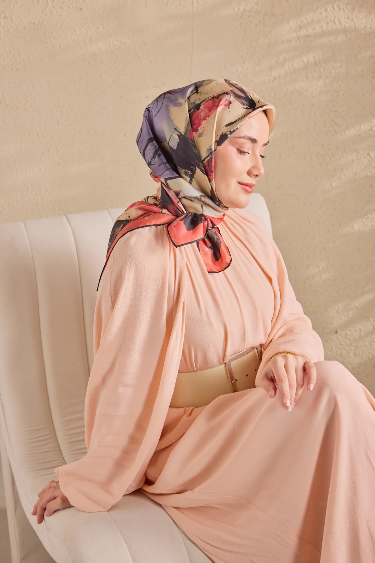 Silk Home Twill İpek Desenli Eşarp 11529