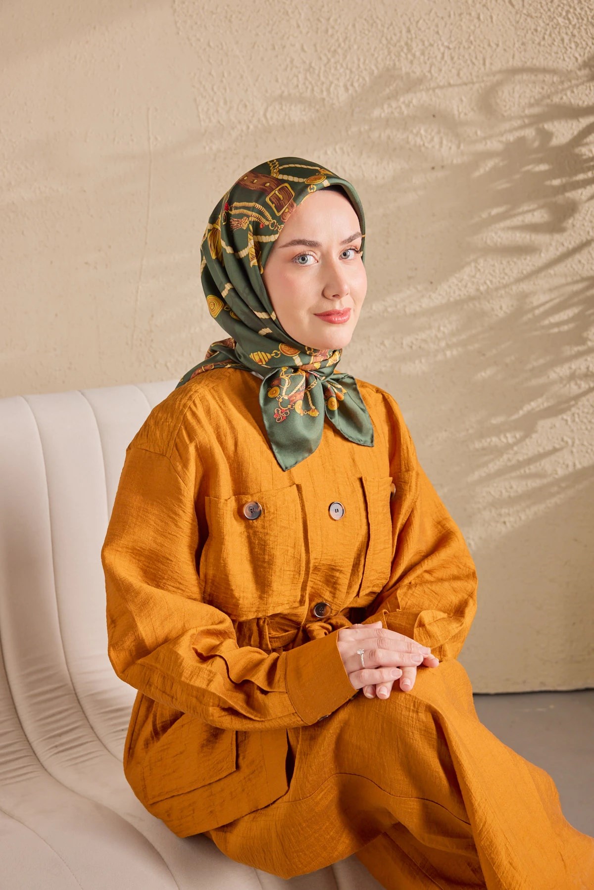 Silk Home Twill İpek Desenli Eşarp 11530