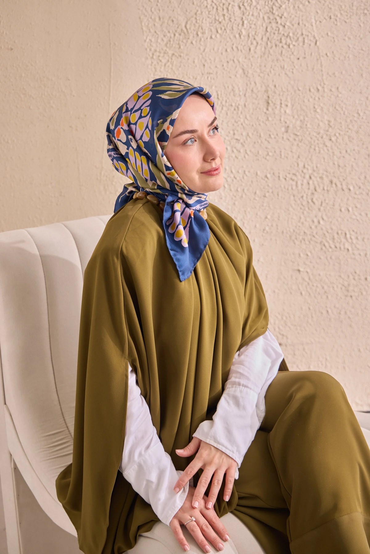 Silk Home Twill İpek Desenli Eşarp 11531