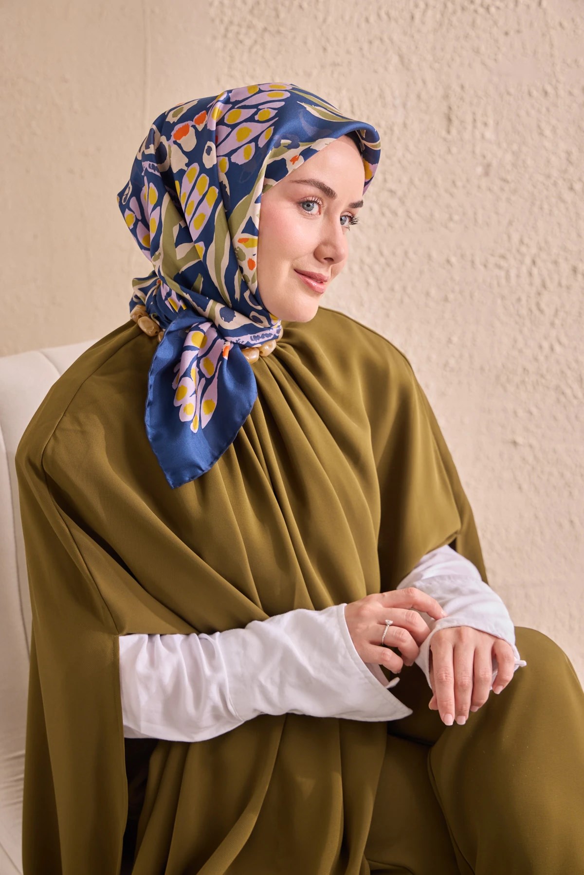Silk Home Twill İpek Desenli Eşarp 11531
