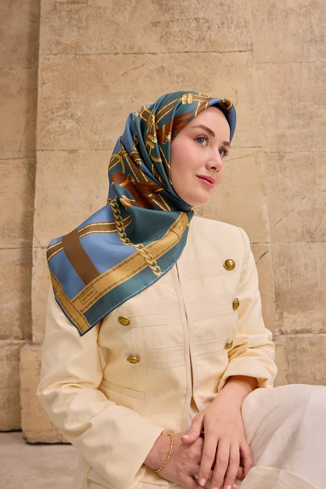 Silk Home Twill İpek Desenli Eşarp 11533