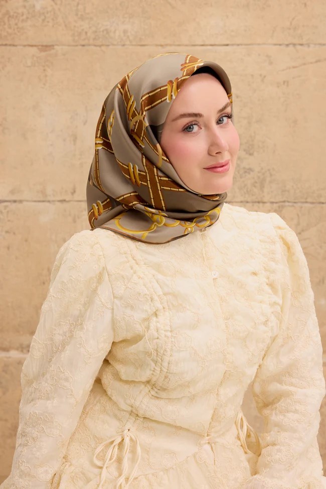 Silk Home Twill İpek Desenli Eşarp 11533