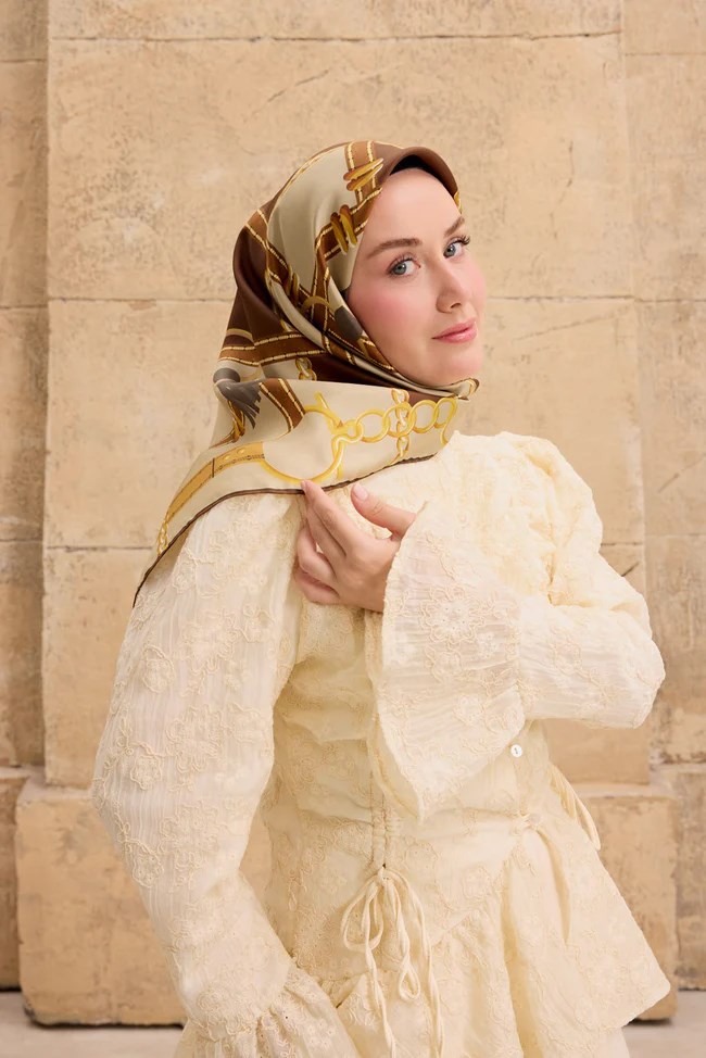 Silk Home Twill İpek Desenli Eşarp 11533