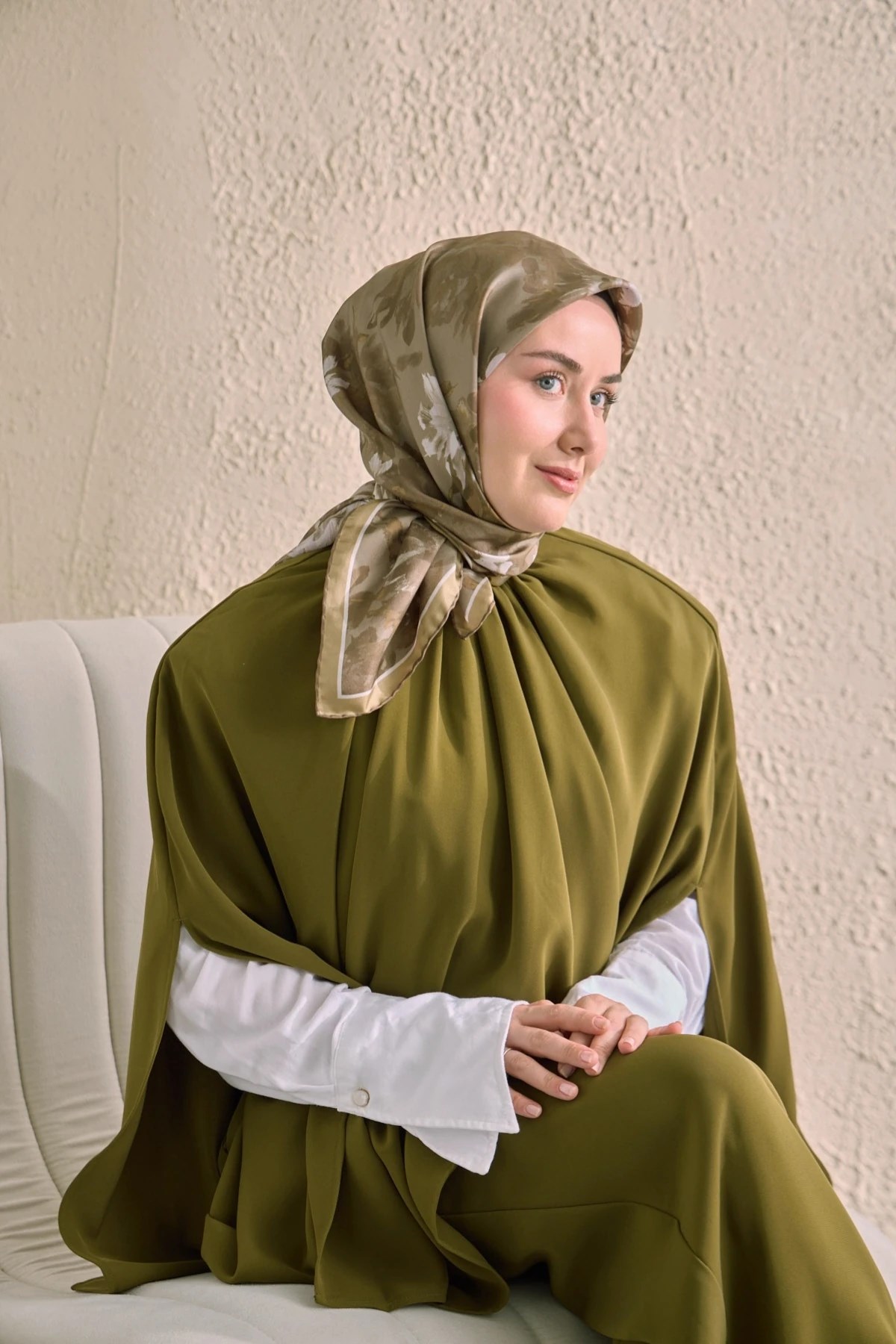 Silk Home Twill İpek Desenli Eşarp 11534
