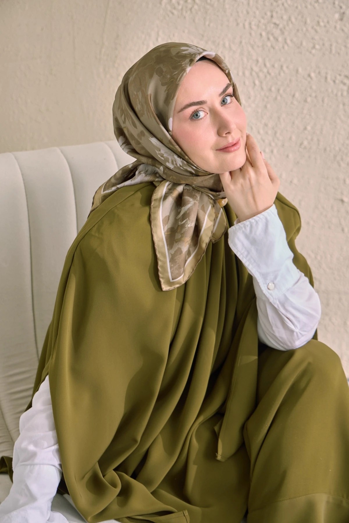 Silk Home Twill İpek Desenli Eşarp 11534