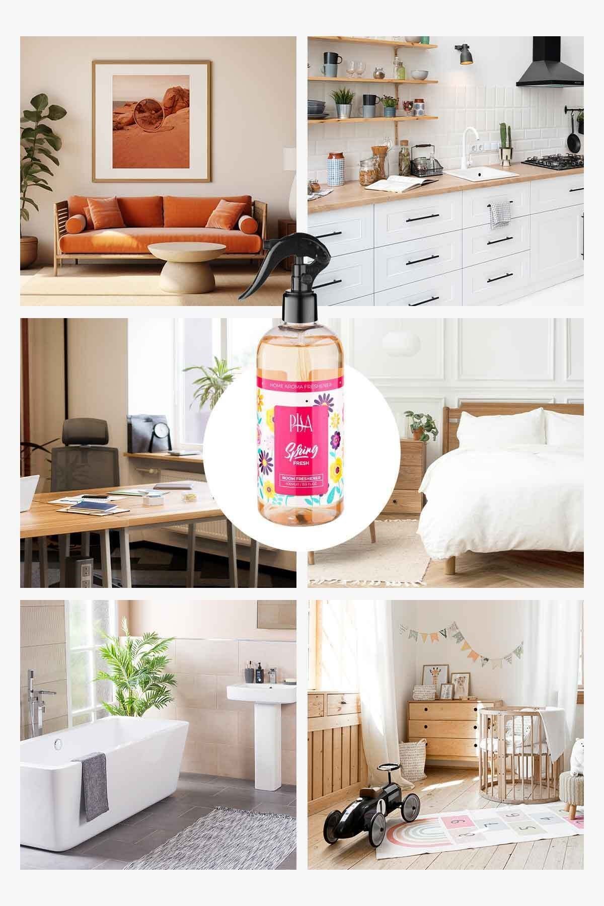 Spring Fresh Parfümlü Oda Ve Çamaşır Spreyi Ortam Ve Kumaş Kokusu 400ml