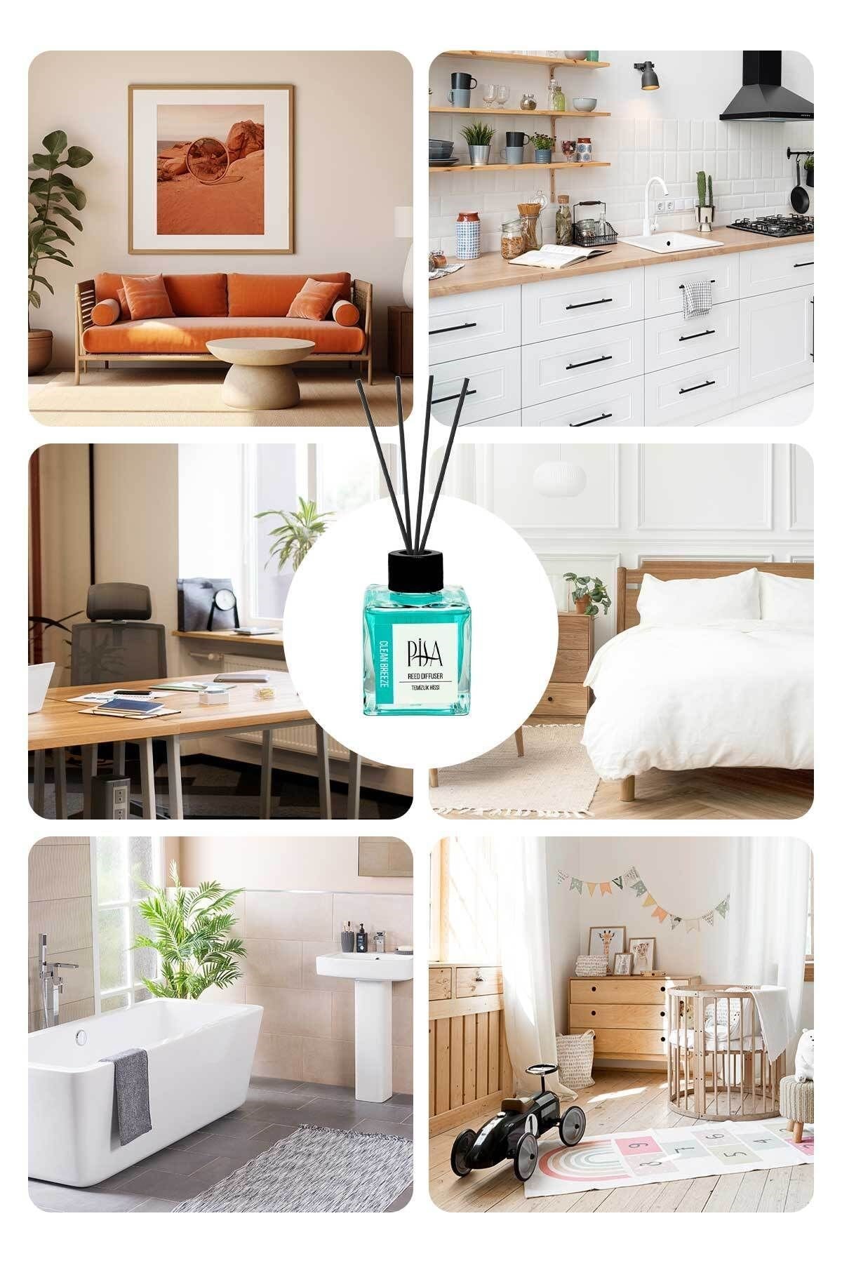 Temizlik Hissi Çubuklu Oda Kokusu Clean Breeze Reed Diffuser 100ml