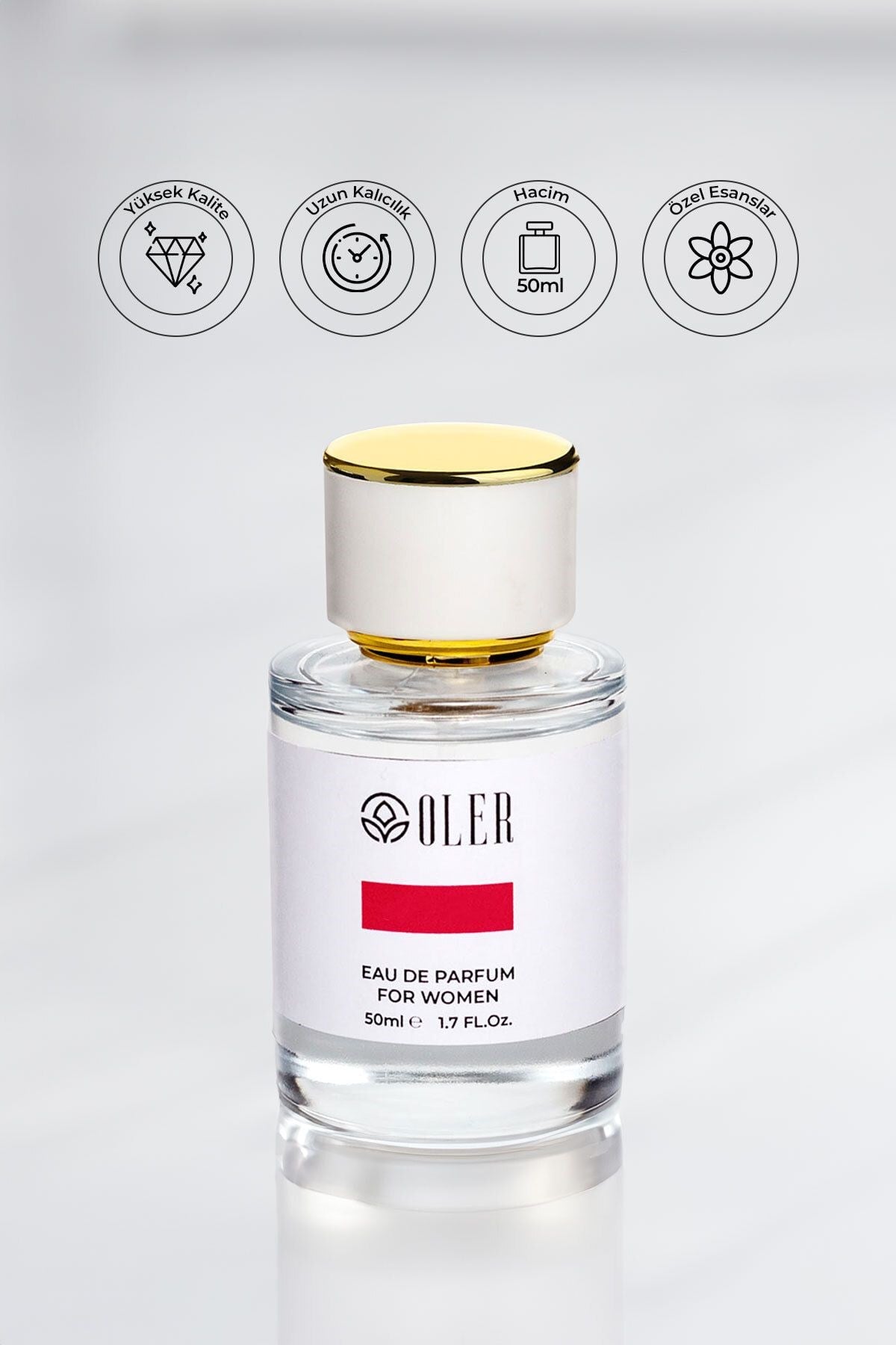 W010 Kadın Parfüm EDP 50ml | Meyvemsi & Şık | Armut, Siyah Frenk Üzümü, Gül, Yasemin, Vanilya, Paçuli