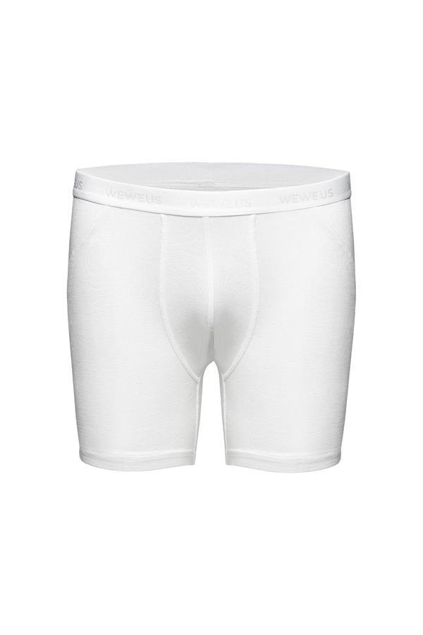 WeWeus 3'lü Beyaz Micro Modal Premium Erkek Uzun Boxer