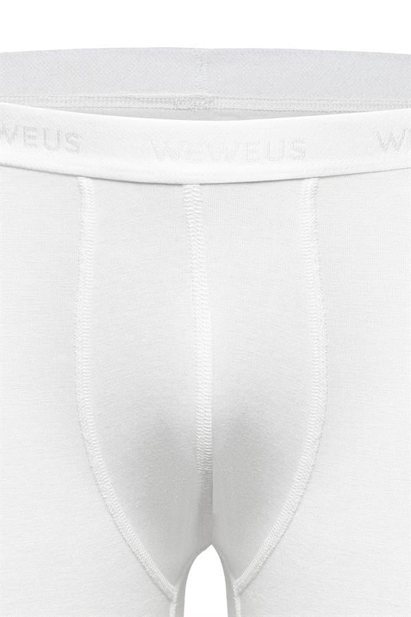 WeWeus 3'lü Beyaz Micro Modal Premium Erkek Uzun Boxer