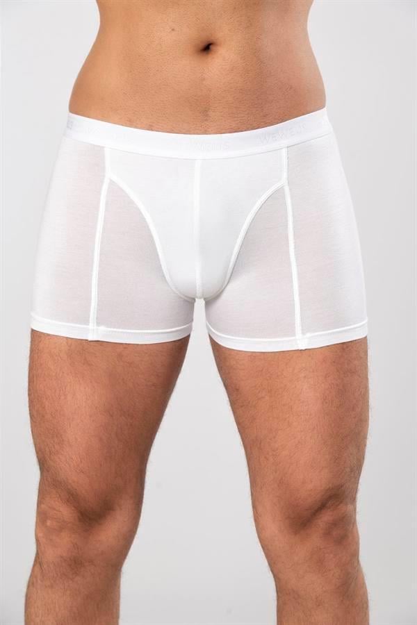 WeWeus Beyaz Micro Modal Premium Erkek Boxer
