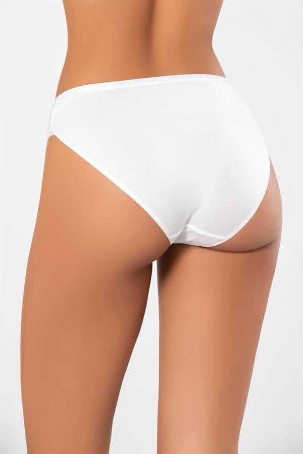 Weweus Beyaz Micro Modal Premium Kadın Külot 7264