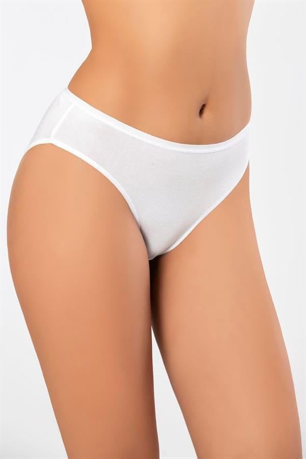 Weweus Beyaz Micro Modal Premium Kadın Külot 7264