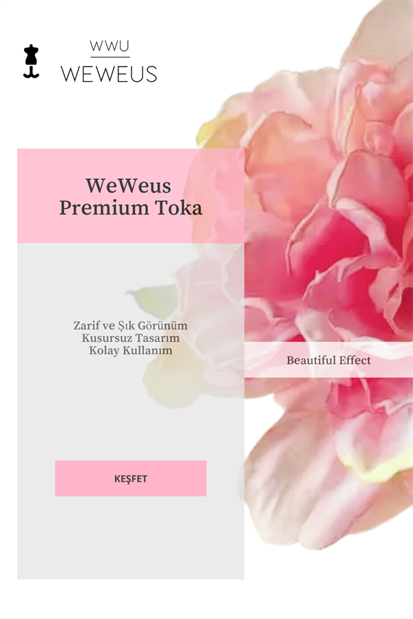 WeWeus Kadın Hawai Stili Pembe Şık Çiçek Premium Toka