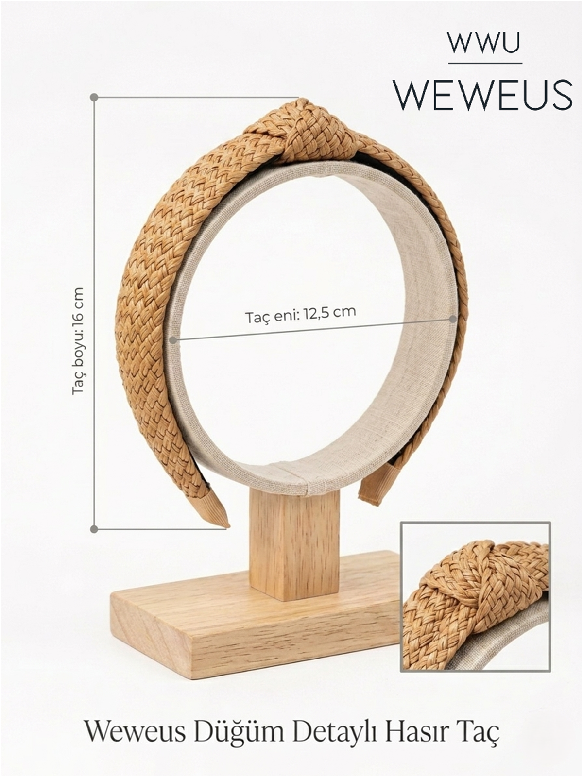Weweus Leopar Desenli Deri Detaylı Taç