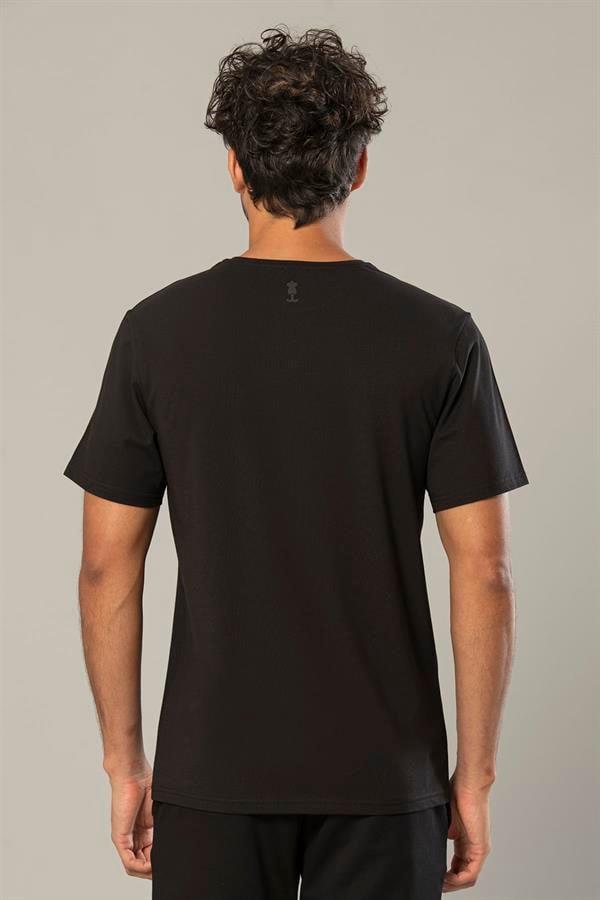WeWeus Logolu Siyah Erkek Modal Basic Tişört 239