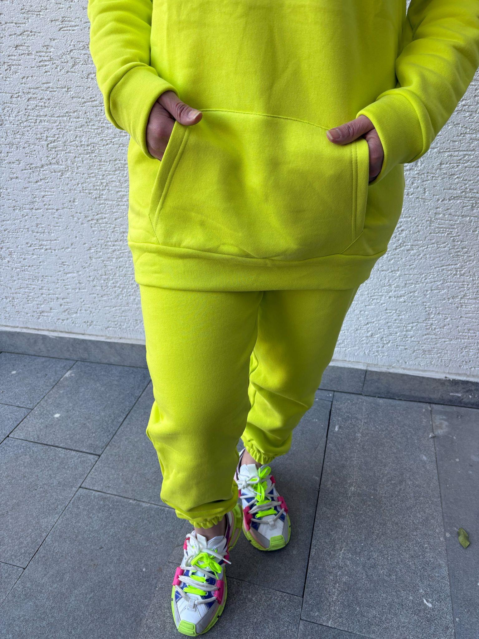 Neon Kapşonlu Eşortman Takım