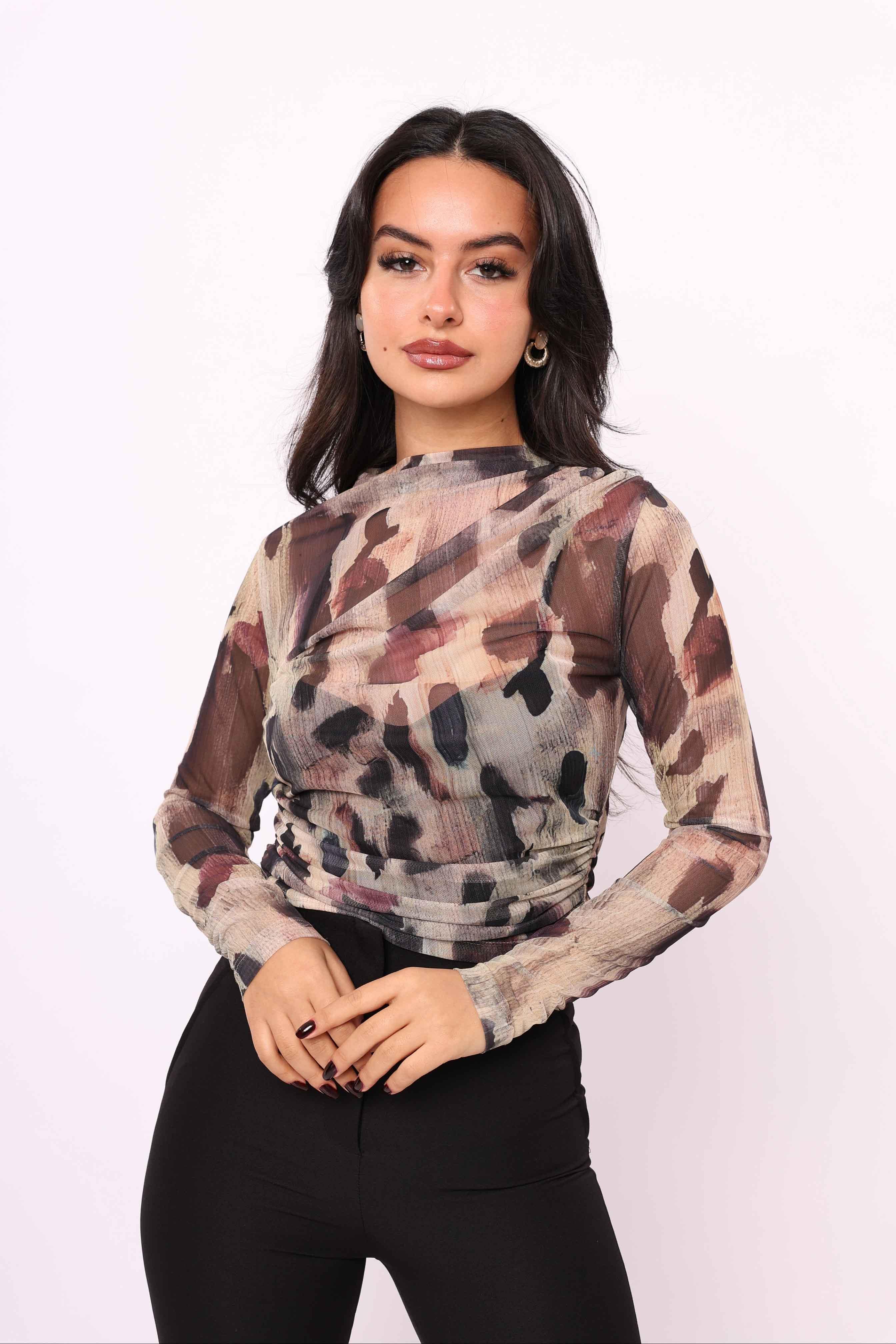 BLUZ - BATİK DESEN