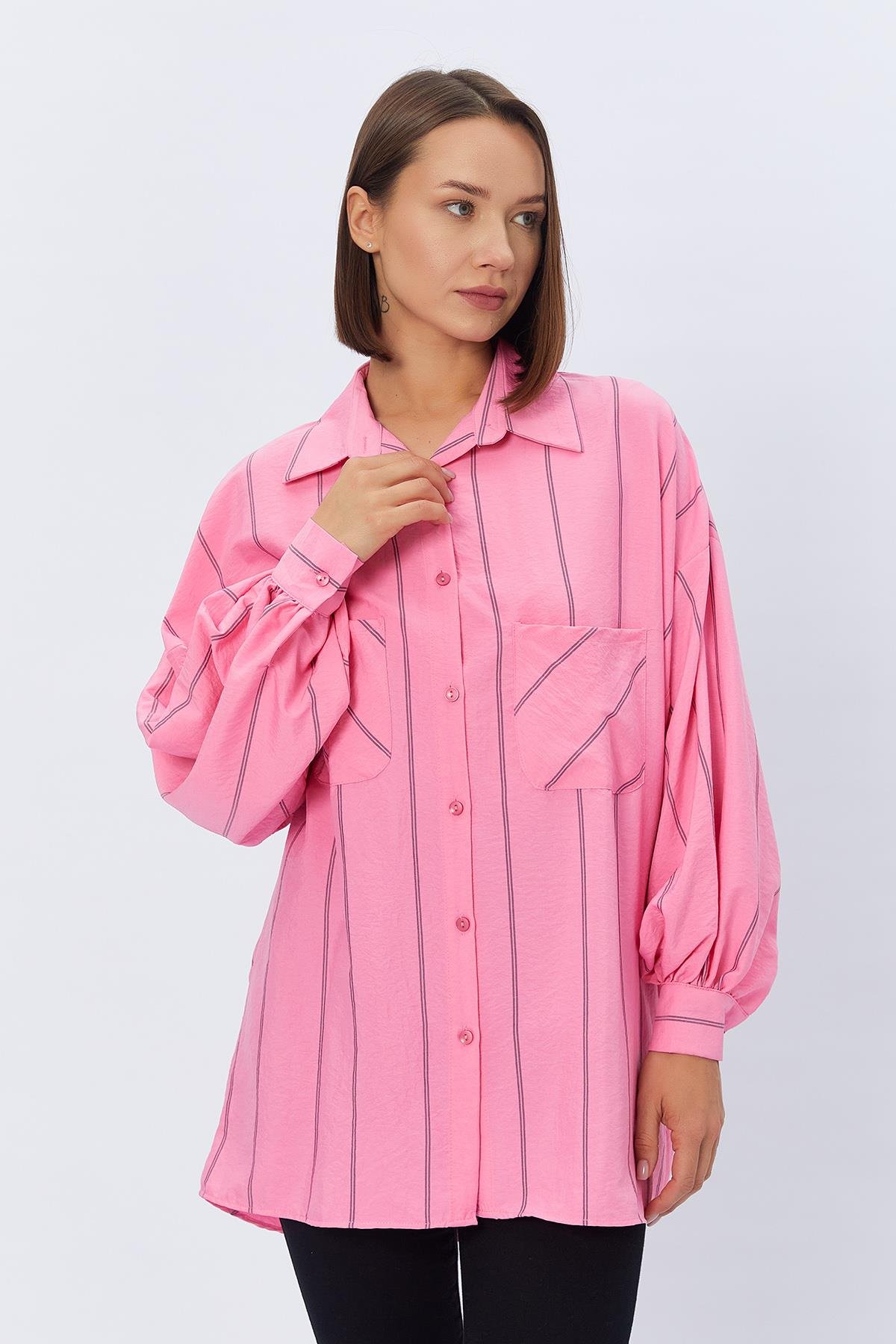 GÖMLEK - PEMBE