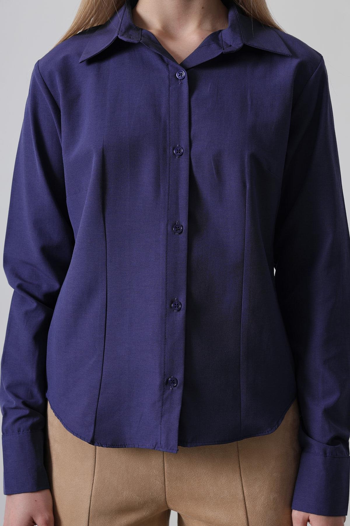 Basic Gömlek - Mor
