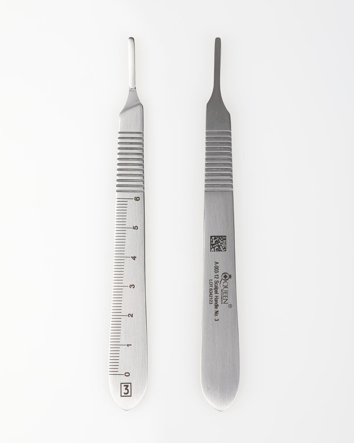 Düz Bistüri Sapı No.3 12,5cm