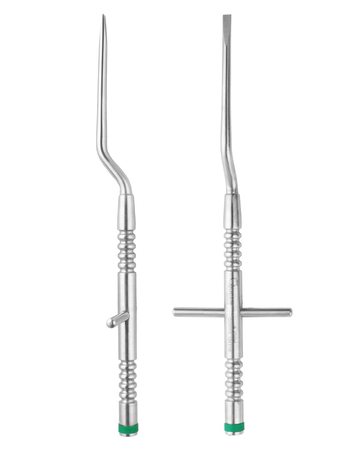 Düz L açılı Kron Ayırma Elevatörü 4,2mm 18cm