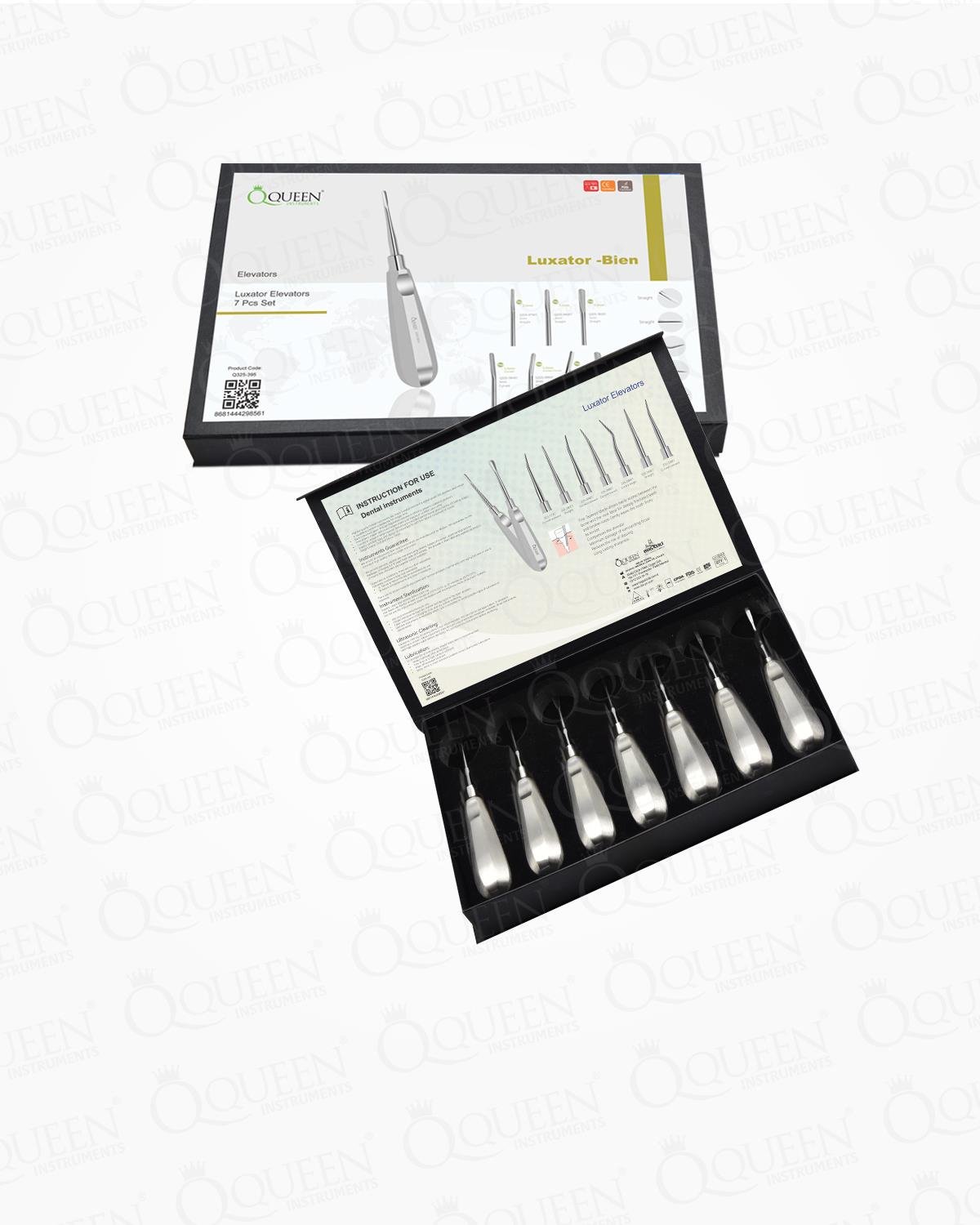 Elevatör SAP ÖZELLİĞİ: Çelik Klasik Elevatör UÇ ÖZELLİĞİ: Çelik Lüxatör Tip Elevatör BOY: 15,5cm Set 7 Parça/Pkt