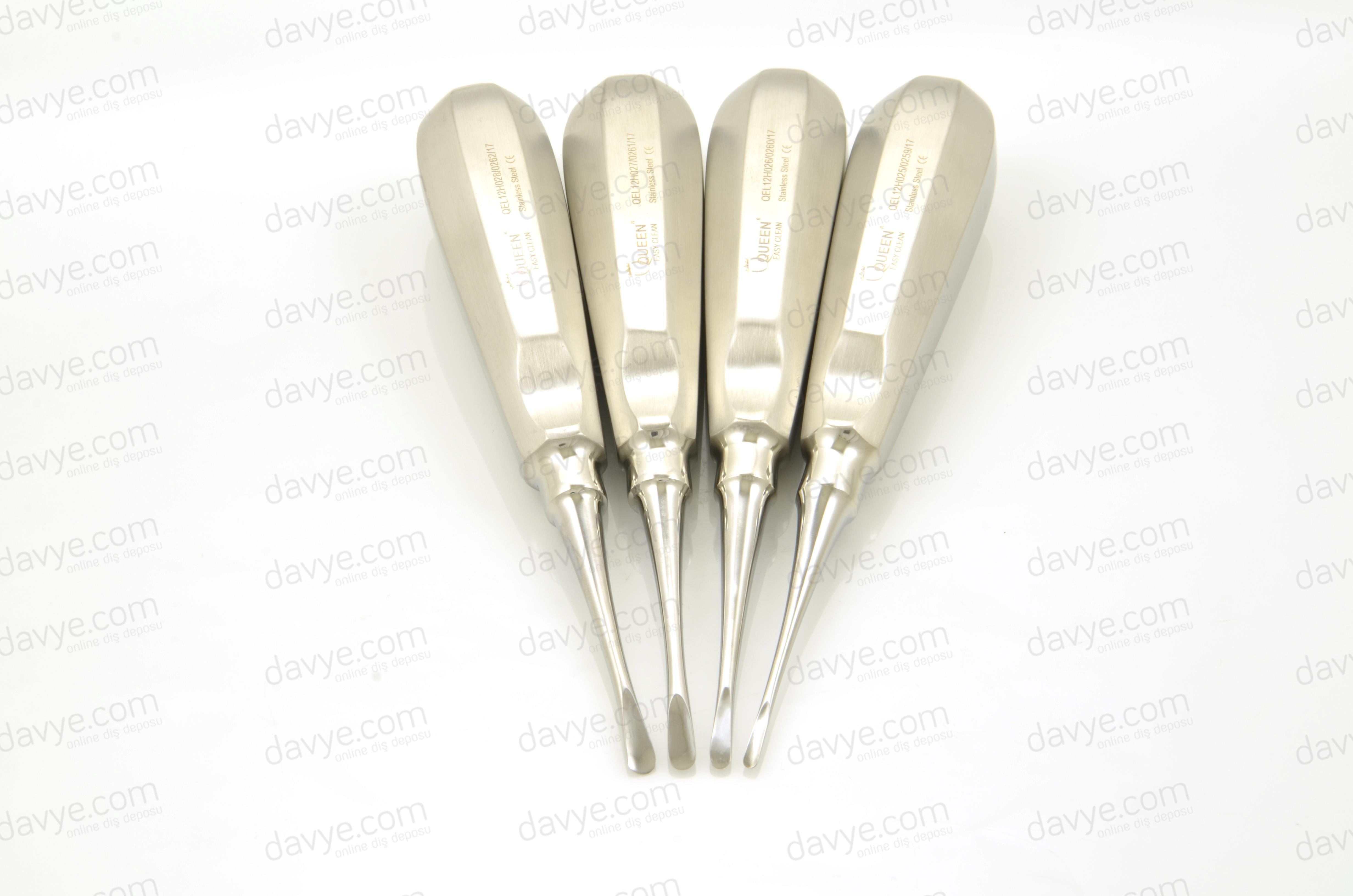 Lüxatör Elevatör Seti Lüxatör 4 Parça/Pkt