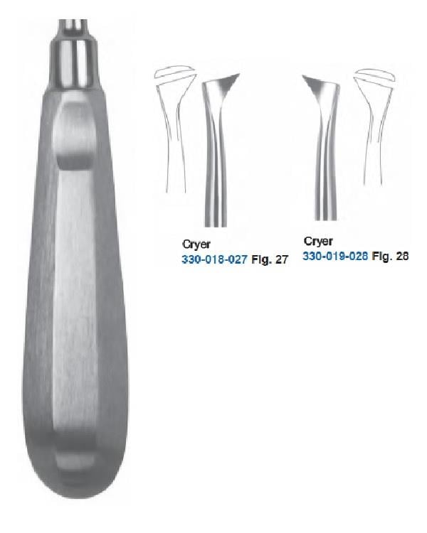 Sağ-Sol Cryer Elevatör Seti 16cm 2 Parça/Pkt