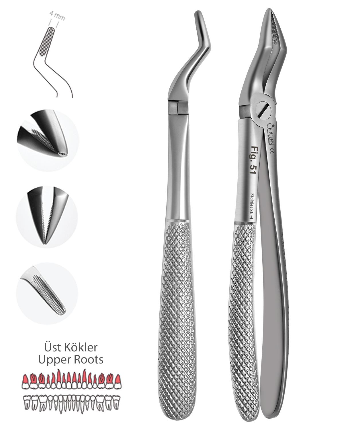 Üst Kök Davyesi Fig. 51 4mm 17cm