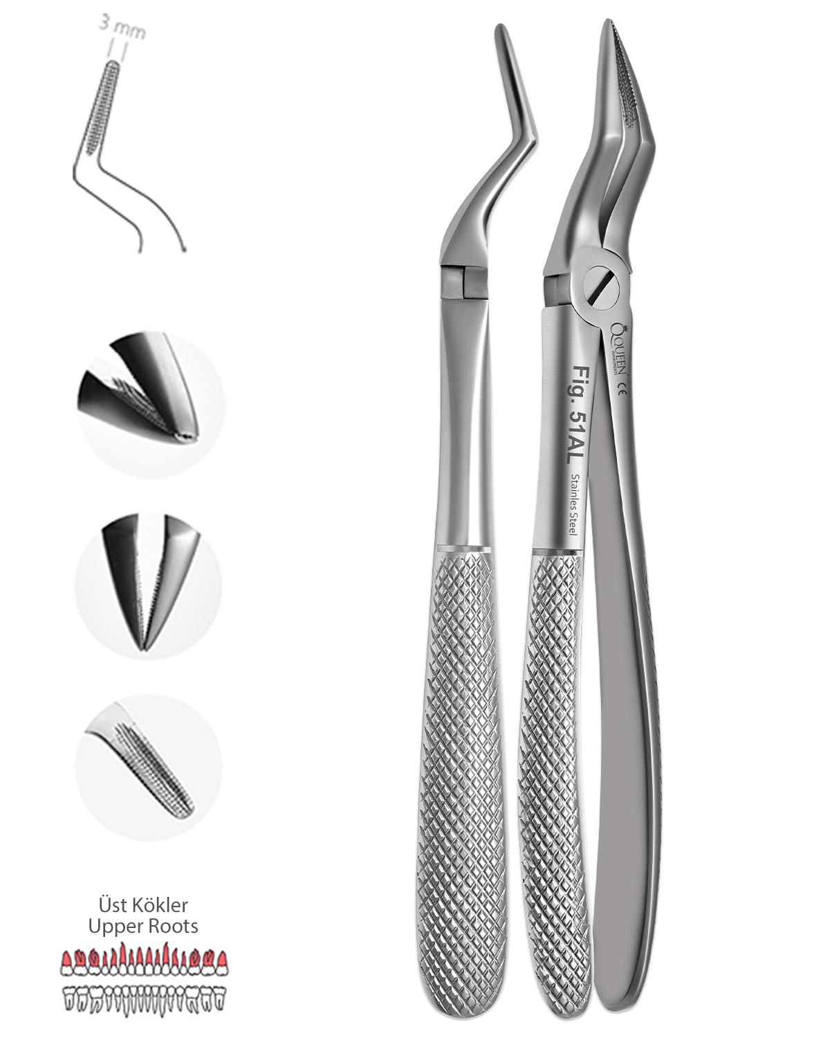 Üst Kök Davyesi Fig. 51AL 3mm 17,5cm