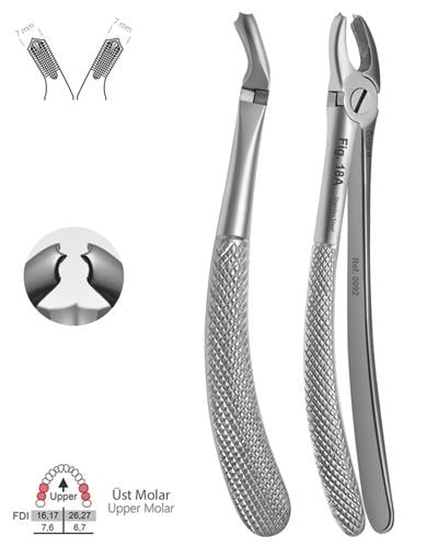Üst Molar Davyesi Fig. 18A 6,75mm 16cm