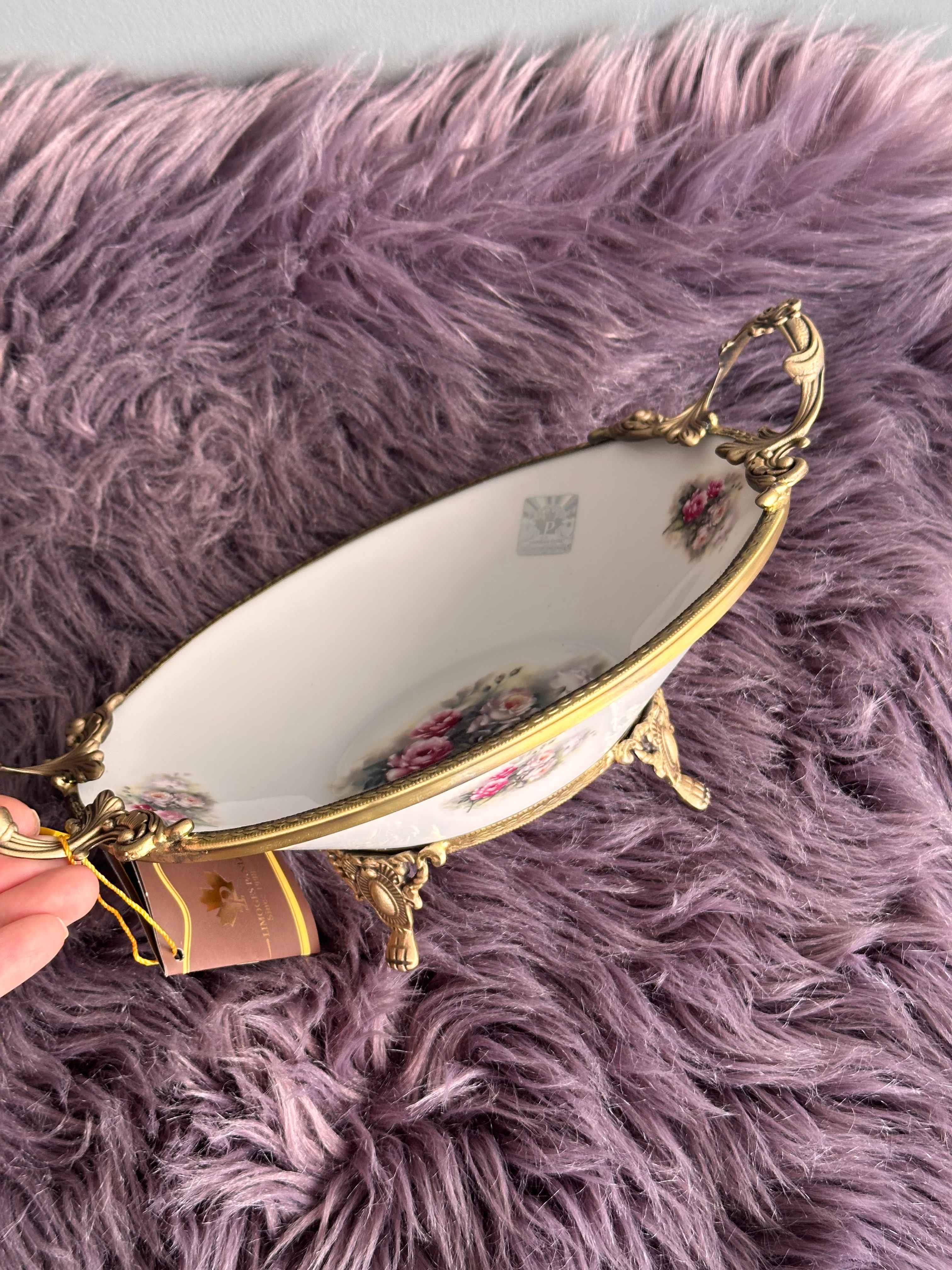 Antique Kulplu Derin Oval Kase 