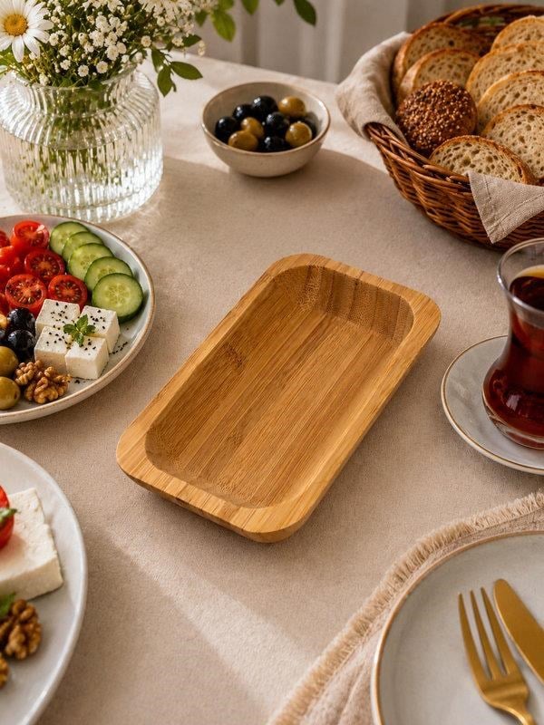 Bambu Lateria Sunum Tabak 13 Cm