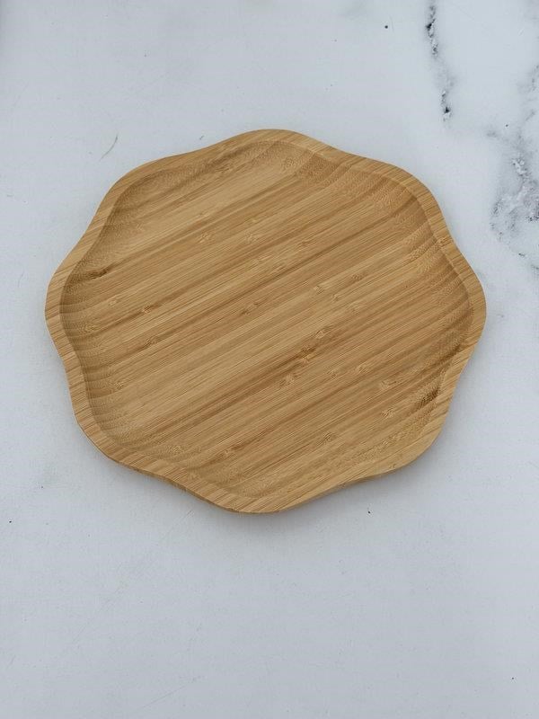Bambu Pappi Çiçek Servis Tabak 28 Cm