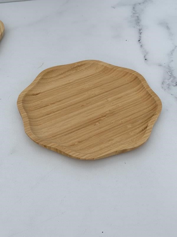Bambu Pappi Çiçek Servis Tabak 28 Cm